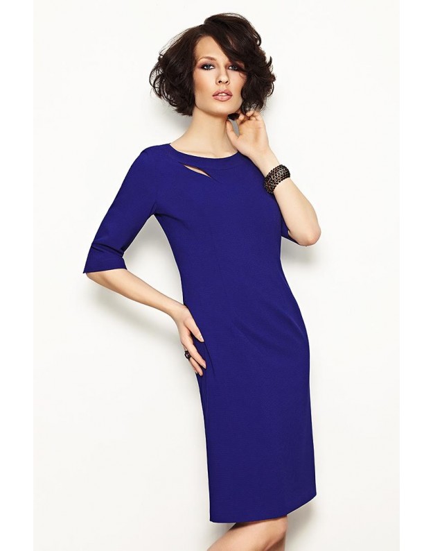 Asimetriška suknelė „Ingė“ (Mėlyna)