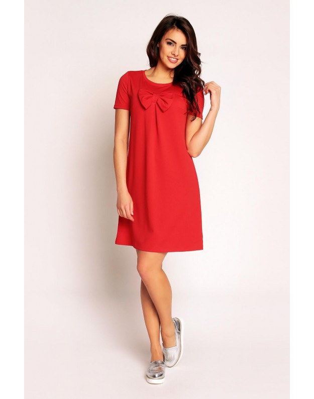 Suknelė su kaspinu (Raudona)