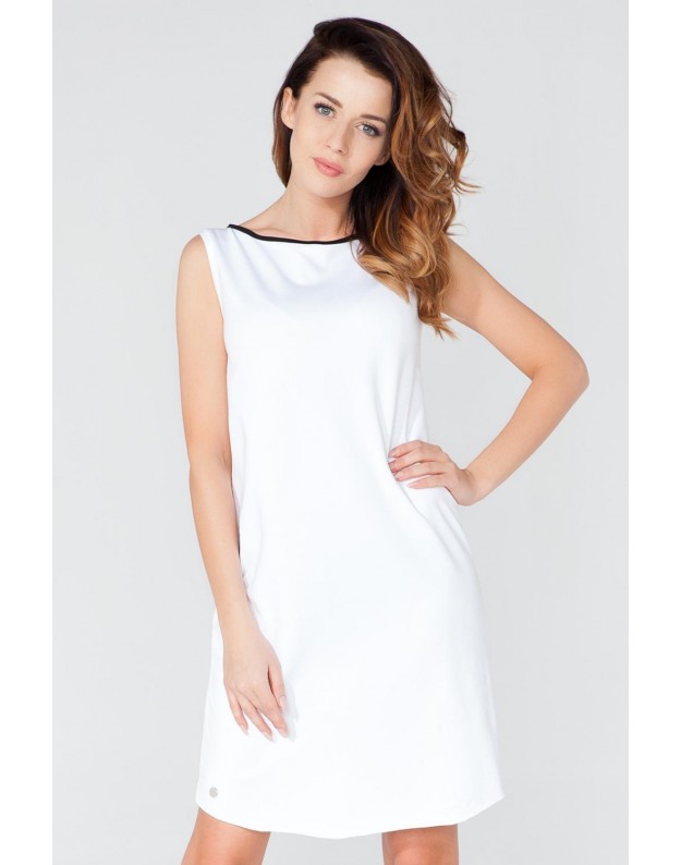 Suknelė „Tera“ (Balta / Juoda)