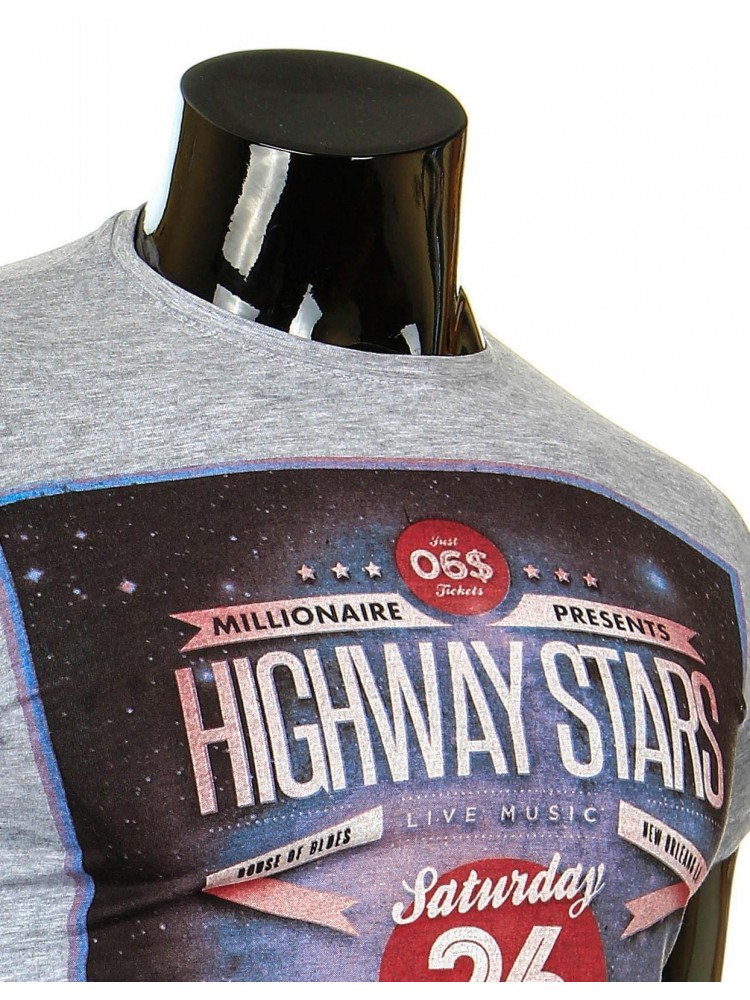 Marškinėliai Highways (Pilki)