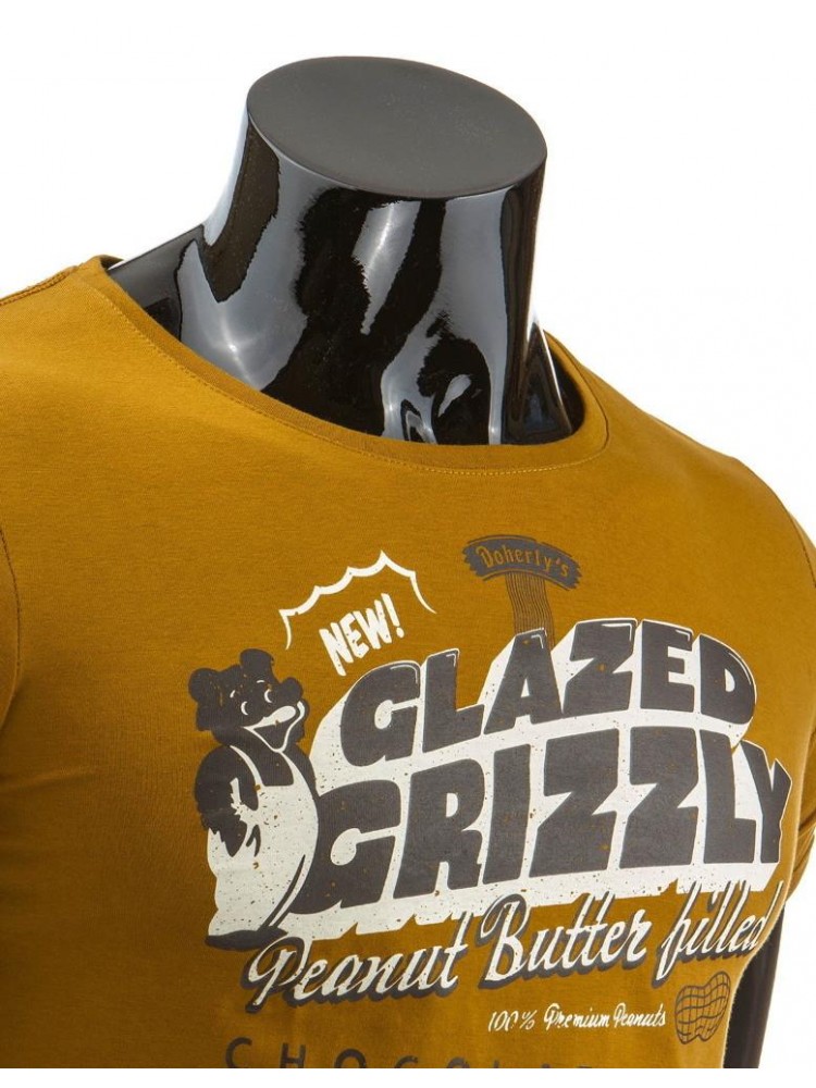 Marškinėliai Grizzly (Karameliniai)