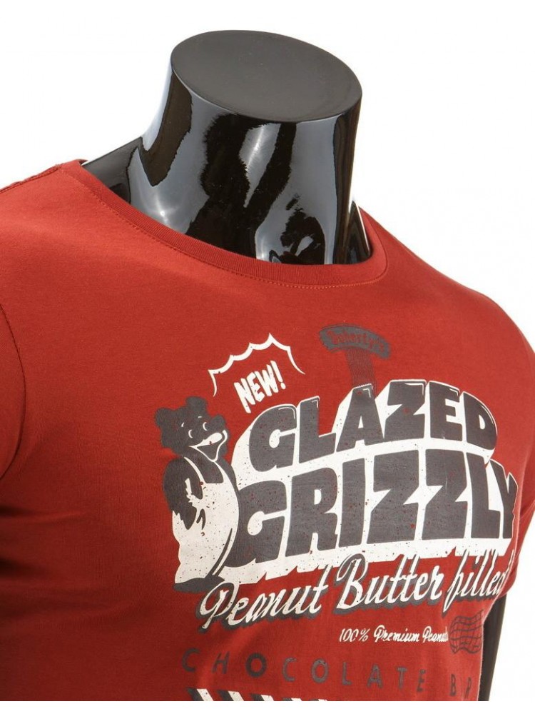 Marškinėliai Grizzly (Raudoni)