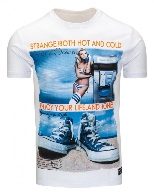 Marškinėliai Strange (Balti)