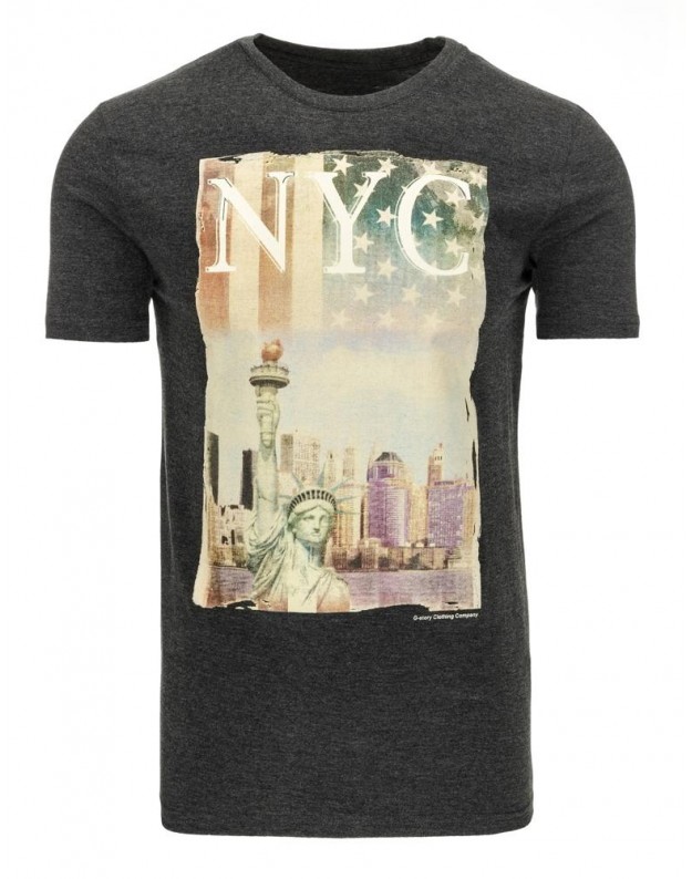 Marškinėliai NYC (Tamsiai pilki)