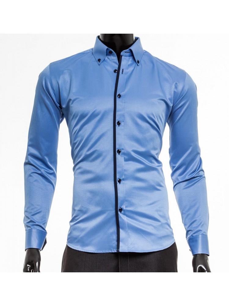 Vyriški medvilniniai marškiniai (Mėlyna)